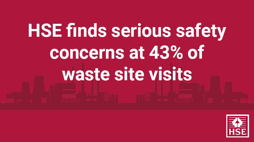 Las inspecciones de HSE Waste & Recycling ponen de relieve las normas de seguridad vigentes